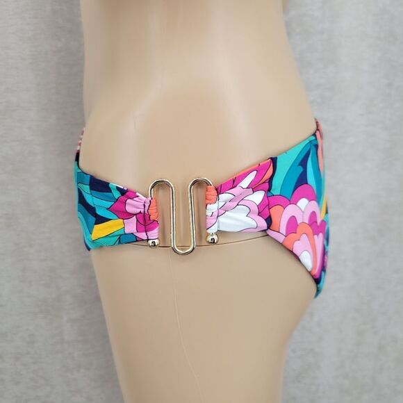 Trina TurkWomen's India Garden Printed Hardware Bikini Top and Bottonms - Picture 5 of 13